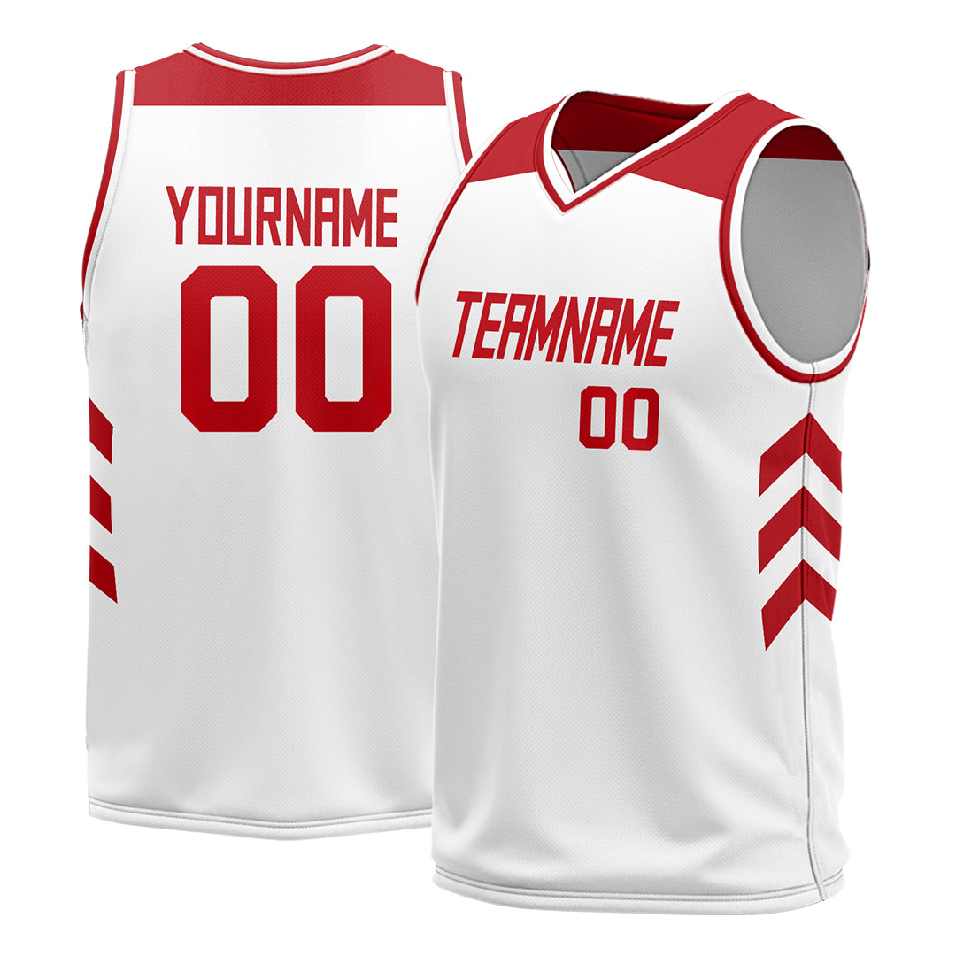 Custom White Mesh Basketball Athletic Performance Jersey