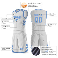 Custom White Basketball Uniform For Adult Youth Fans Mesh Jersey