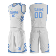 Custom White Basketball Uniform For Adult Youth Fans Mesh Jersey