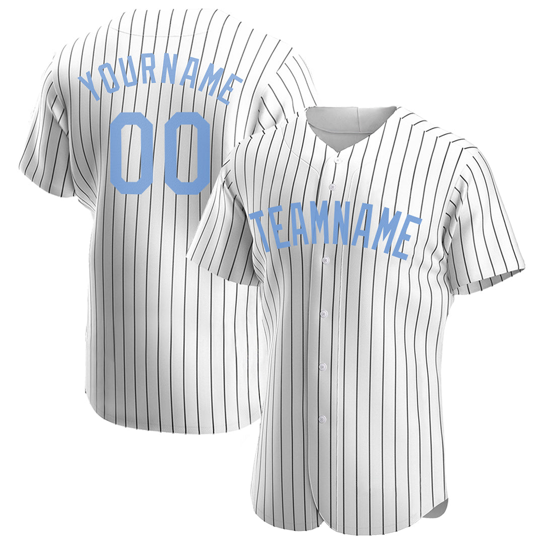 Custom White Pinstripe Full Button Down Mesh Fans Special Edition Authentic Baseball Jersey