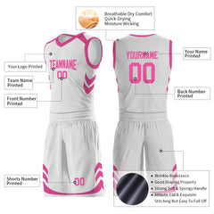 Custom Medium White Basketball Uniform For Adult Youth Fans Mesh Jersey