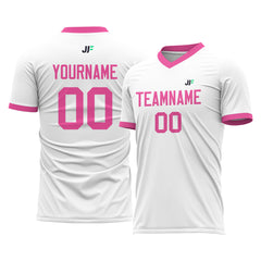 Custom Medium White Soccer Uniform For Adult Youth Fans Jersey