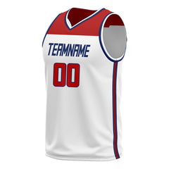 Custom White Basketball Jersey Athletic Sports Shirts Design Your Own