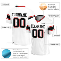 Custom White Football Jersey Athletic Special Fans Edition Shirt