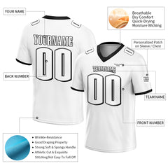 Custom White Football Jersey Athletic Special Fans Edition Shirt For Adult Youth