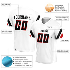 Custom White American Football Jersey Special Fans Edition Athletic Sportwear Shirts