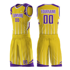 Custom Yellow Mesh Basketball Uniform Design Your Own Jersey