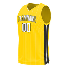 Custom Yellow Basketball Jersey Sports Training Shirts