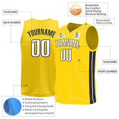 Custom Yellow Basketball Jersey Sports Training Shirts