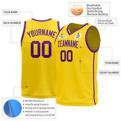 Custom Yellow Basketball Jersey Design Your Own Shirts