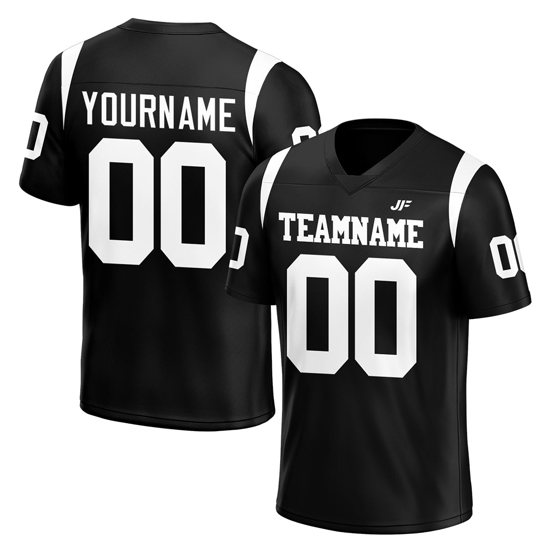 Custom Black Football Jersey Athletic Special Fans Edition Shirt