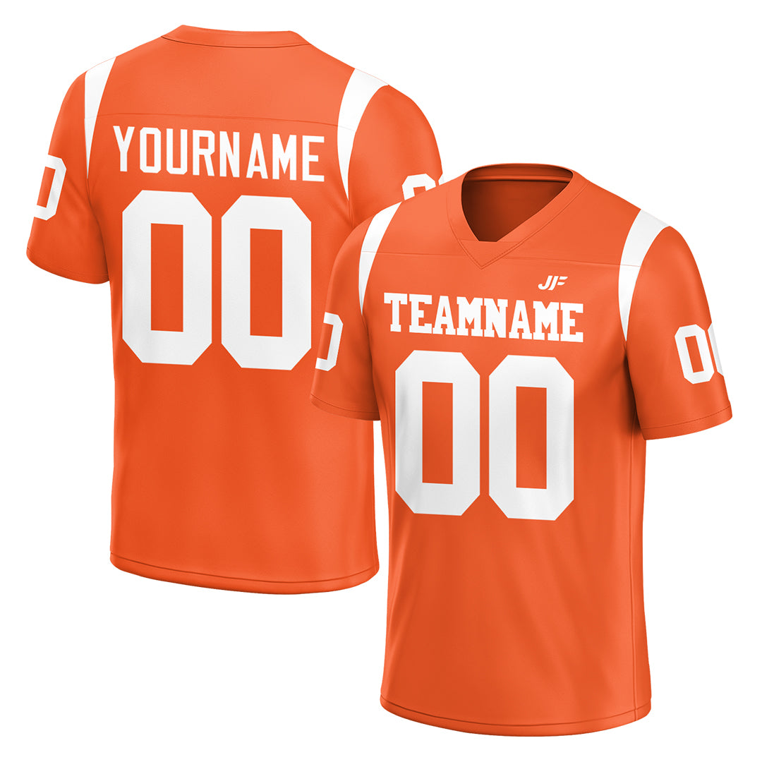 Custom Orange Football Jersey Athletic Special Fans Edition Shirt