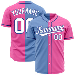 Custom Split Baseball Jersey Outdoor Casual Authentic