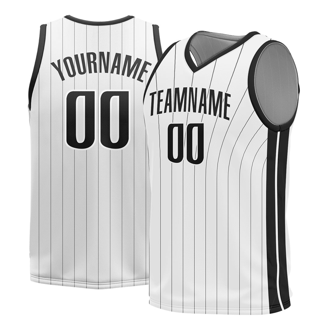 Custom White Basketball Jersey Sports Training Shirts