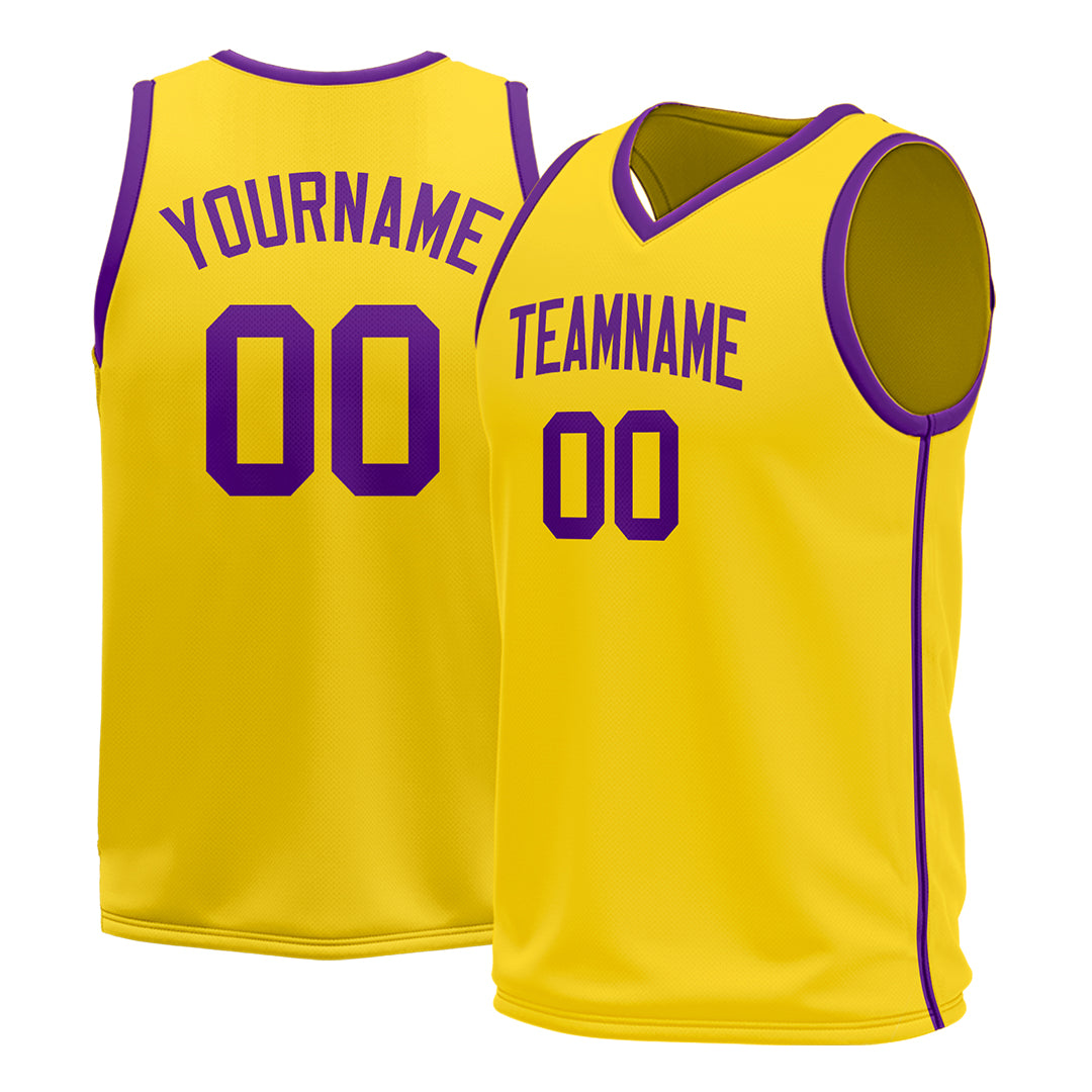 Custom Yellow Basketball Jersey Design Your Own Shirts