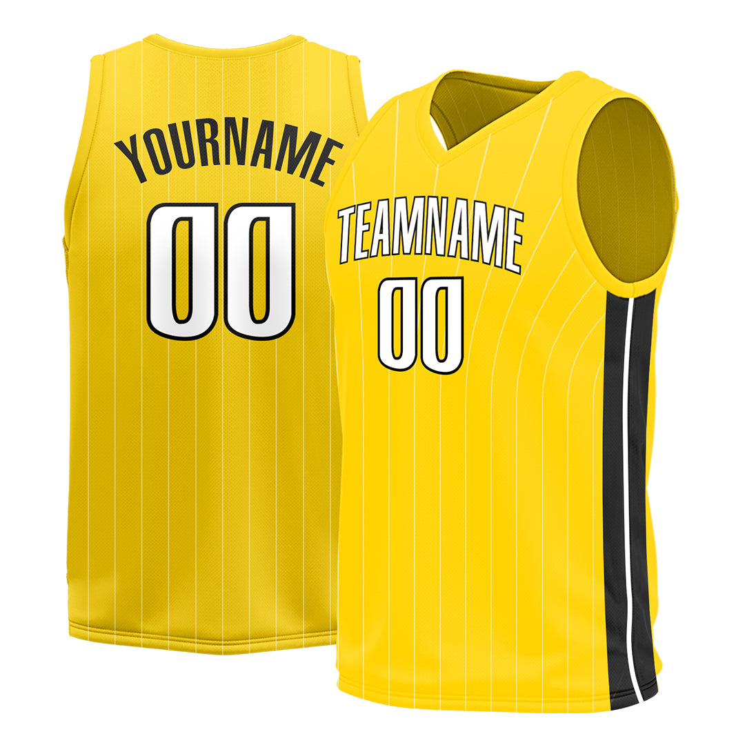 Custom Yellow Basketball Jersey Sports Training Shirts