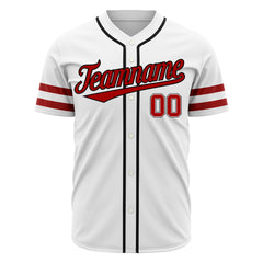 Custom White Baseball Jersey Authentic Button Down Vintage Game Training Shirt