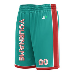 Custom Aqua Basketball Shorts Athletic Mesh Training Shorts