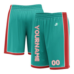 Custom Aqua Basketball Shorts Athletic Mesh Training Shorts