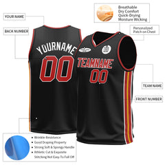 Custom Black Basketball Jersey Design Your Own Mesh Athletic Performance Shirts