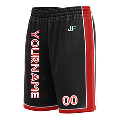 Custom Black Basketball Shorts Athletic Mesh Training Shorts