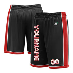 Custom Black Basketball Shorts Athletic Mesh Training Shorts