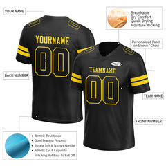 Custom Black Football Jersey American Special Fans Edition Design Athletic Sportwear Shirts