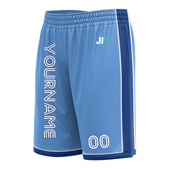 Custom Elecrtic Blue Basketball Shorts Athletic Mesh Training Shorts