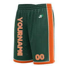 Custom Green Basketball Shorts Athletic Mesh Training Shorts