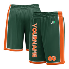 Custom Green Basketball Shorts Athletic Mesh Training Shorts