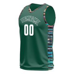 Custom Green Basketball Jersey Design Your Own Mesh Athletic Sport Shirts