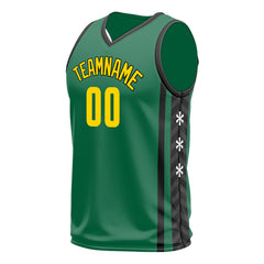 Custom Green Basketball Jersey Mesh Athletic City Team Sport Shirts