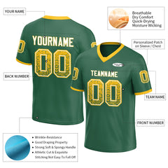 Custom Green Football Jersey Special Fans Edition Design Athletic Sportwear Shirts