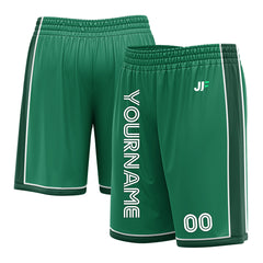 Custom Kelly Green Basketball Shorts Athletic Mesh Training Shorts