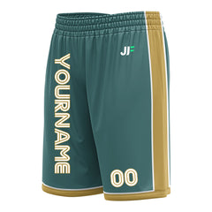 Custom Midnight Green Basketball Shorts Athletic Mesh Training Shorts