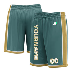 Custom Midnight Green Basketball Shorts Athletic Mesh Training Shorts