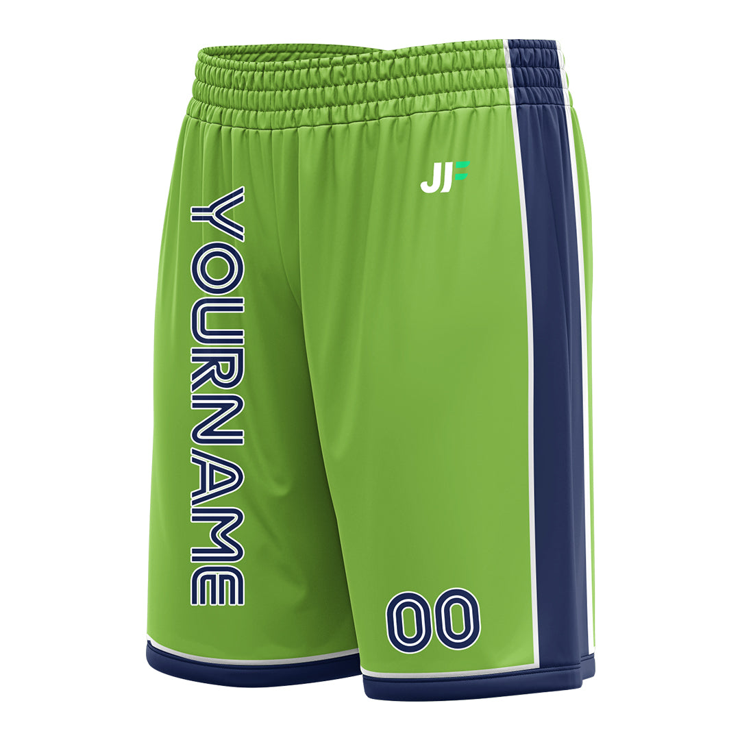 Personalized Neon Green Basketball Shorts Sportswear JerFit