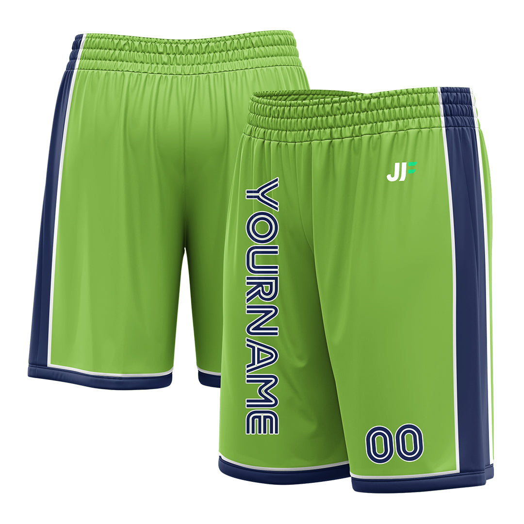 Custom Neon Green Basketball Shorts Athletic Mesh Training Shorts