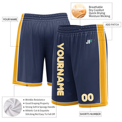 Custom Navy Basketball Shorts Athletic Mesh Training Shorts