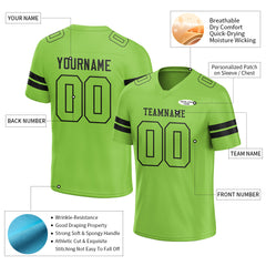 Custom Neon Green Football Jersey American Special Fans Edition Design Athletic Sportwear Shirts