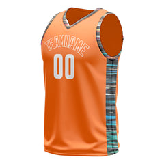 Custom Orange Basketball Jersey Design Your Own Mesh Athletic Sport Shirts