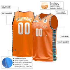 Custom Orange Basketball Jersey Design Your Own Mesh Athletic Sport Shirts