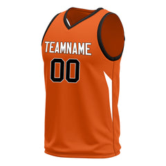 Custom Orange Basketball Jersey Design Your Own Mesh Sportswear Shirts