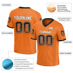 Custom Orange Football Jersey Special Fans Edition Design Athletic Sportwear Shirts