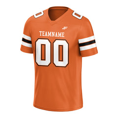 Custom Orange Football Jersey Print Name Number Logo American Special Fans Edition Design Shirts