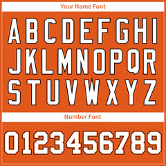 Custom Orange Football Jersey Print Name Number Logo American Special Fans Edition Design Shirts