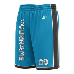 Custom Panther Blue Basketball Shorts Athletic Mesh Training Shorts