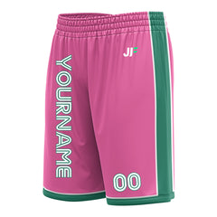 Custom Pink Basketball Shorts Athletic Mesh Training Shorts