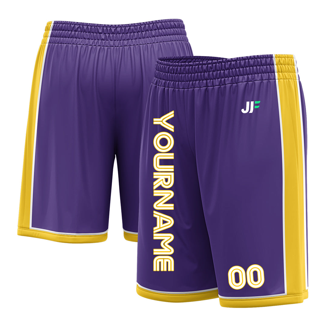 Custom Purple Basketball Shorts Athletic Mesh Training Shorts