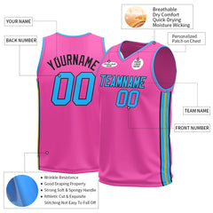 Custom Pink Basketball Jersey Design Your Own Mesh Athletic Performance Shirts